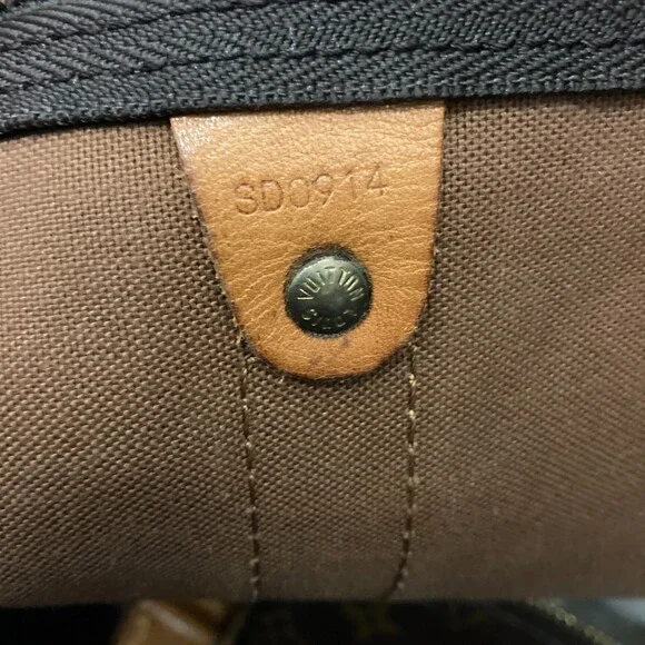 Louis Vuitton Brown Monogram Signature Canvas 1994 Keepall 55 Duffle Bag 1031LF - Picture 8 of 10